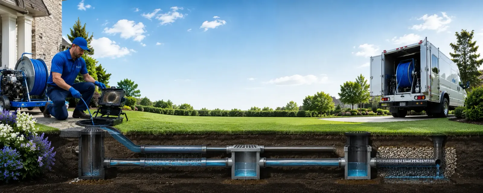Outdoor drain cleaning information for Duke, OK